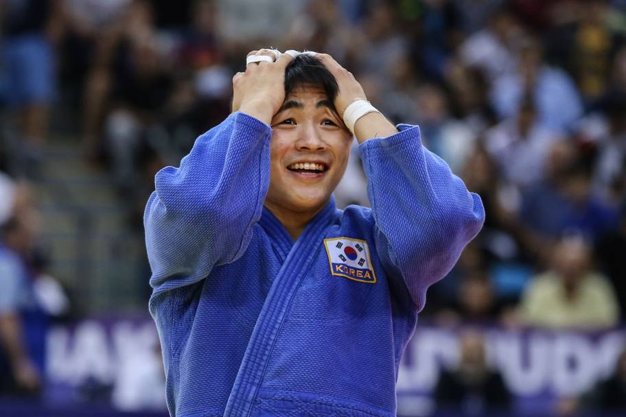 4- La felicit del coreano An dopo aver battuto il forte Giapponese Hashimoto